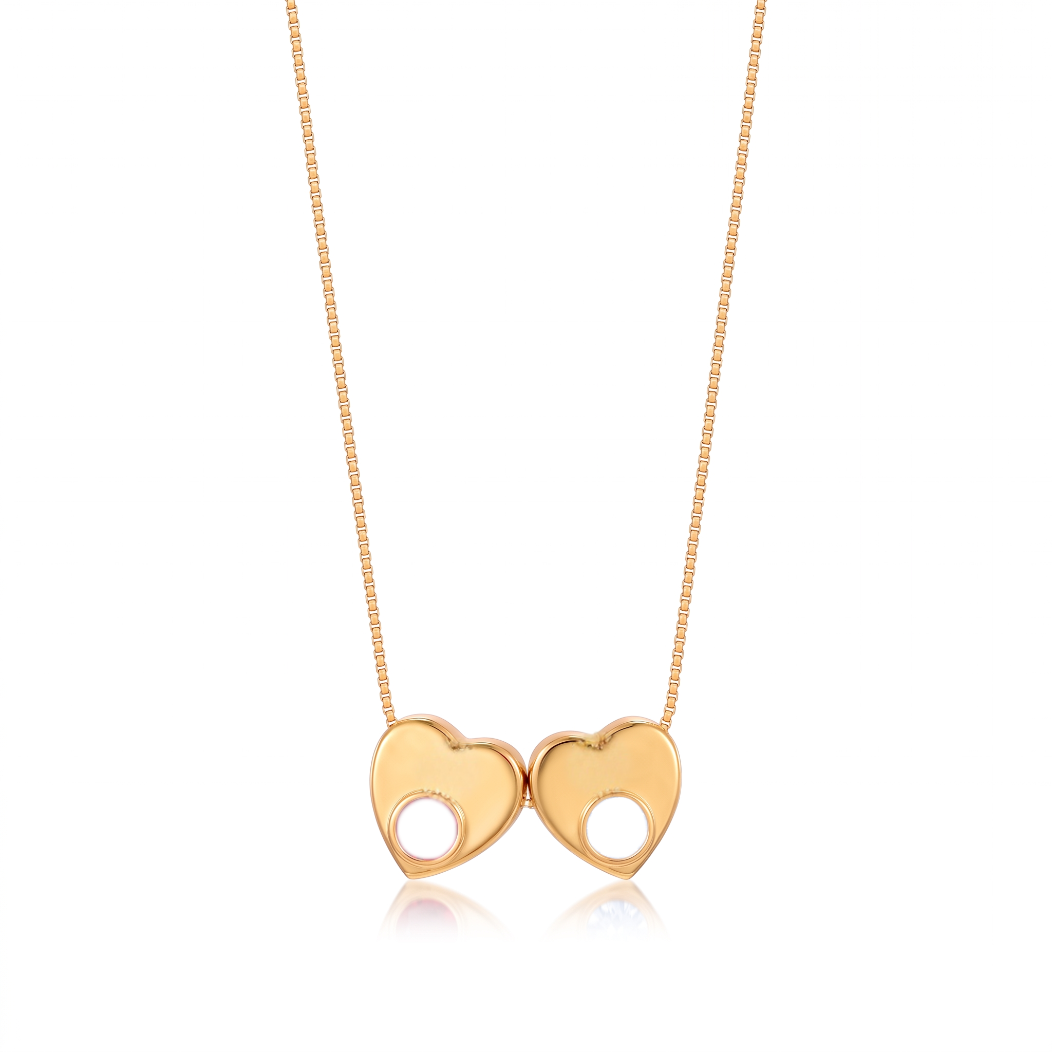 Collana con iniziale e pietra di nascita "Lila"