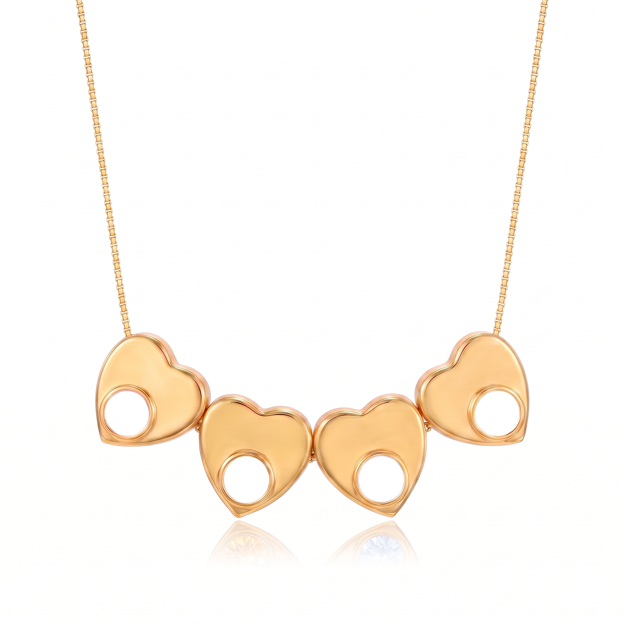 Collana con iniziale e pietra di nascita "Lila"