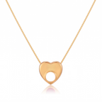 Collana con iniziale e pietra di nascita "Lila"