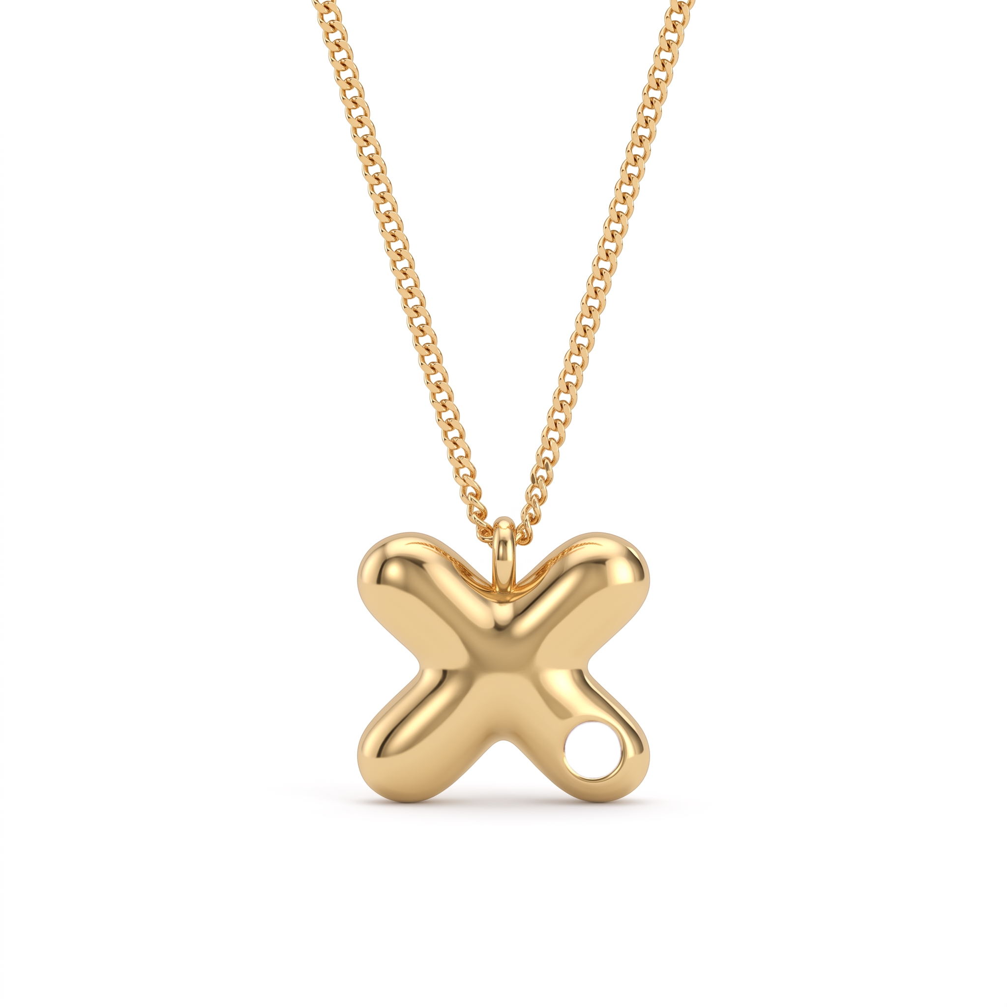 Collana con iniziale e pietra di nascita "Faye"