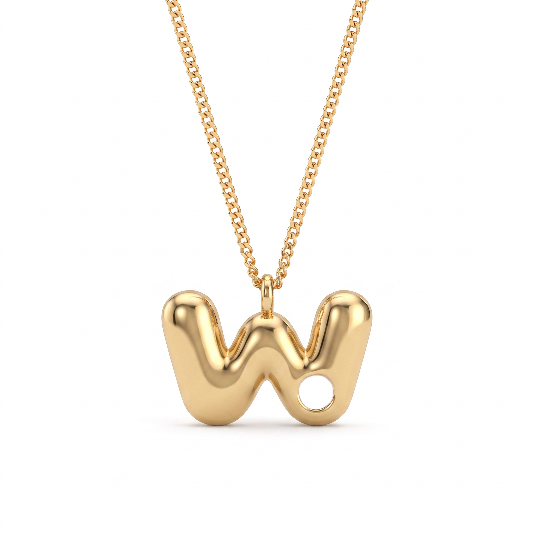 Collana con iniziale e pietra di nascita "Faye"