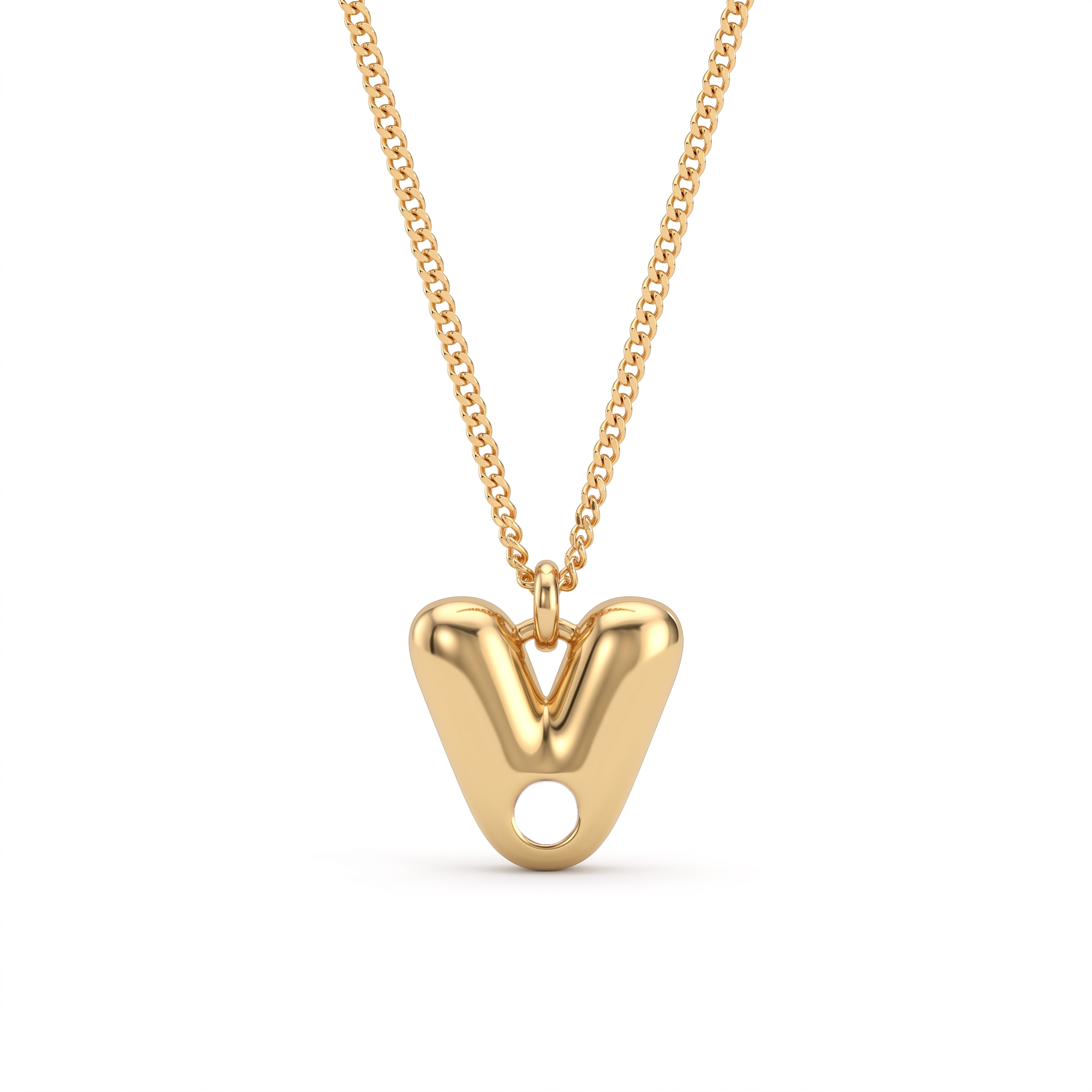 Collana con iniziale e pietra di nascita "Faye"