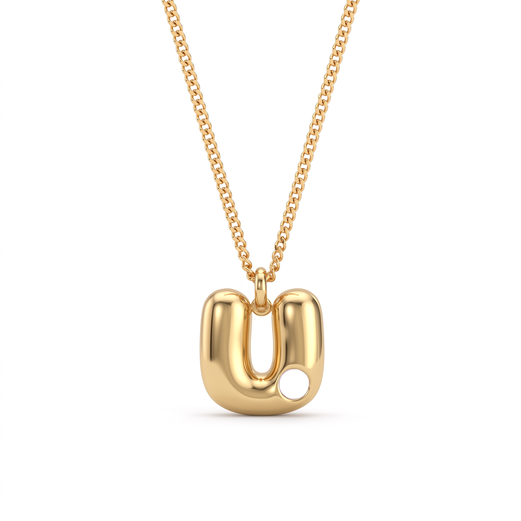 Collana con iniziale e pietra di nascita "Faye"