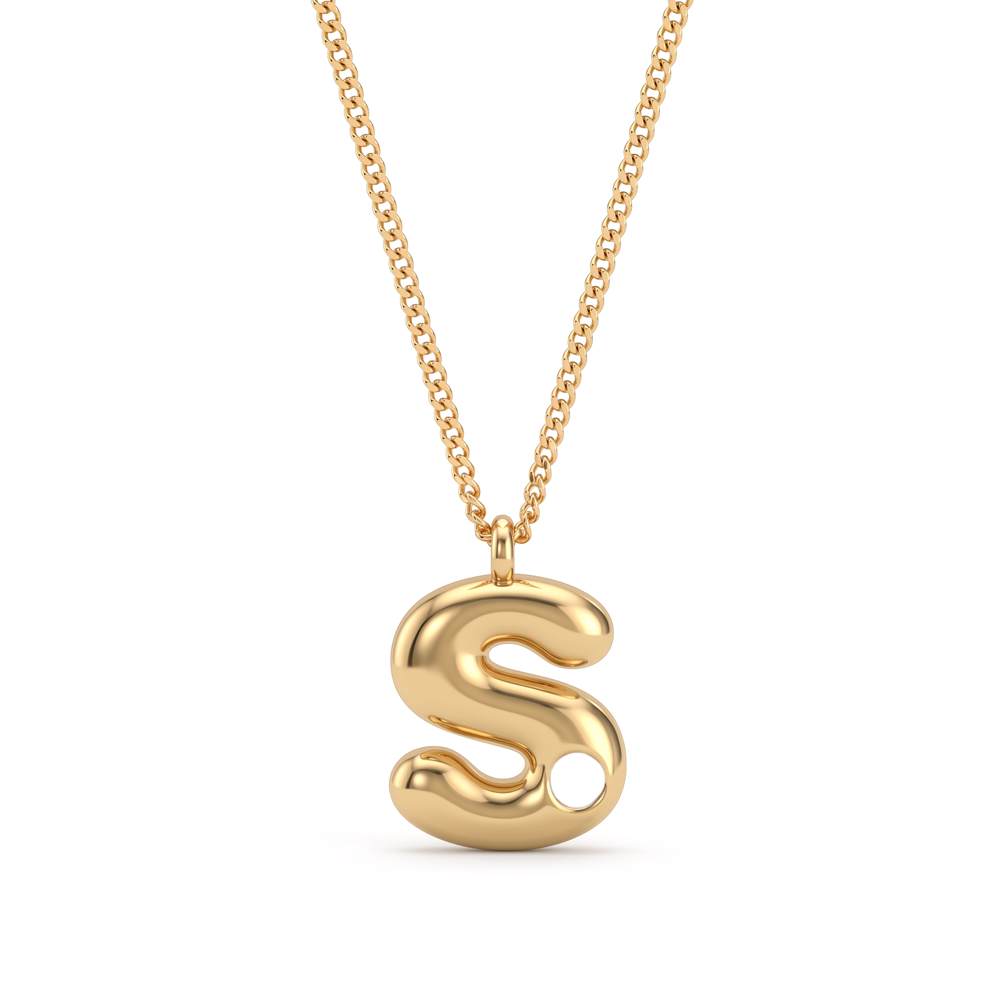 Collana con iniziale e pietra di nascita "Faye"