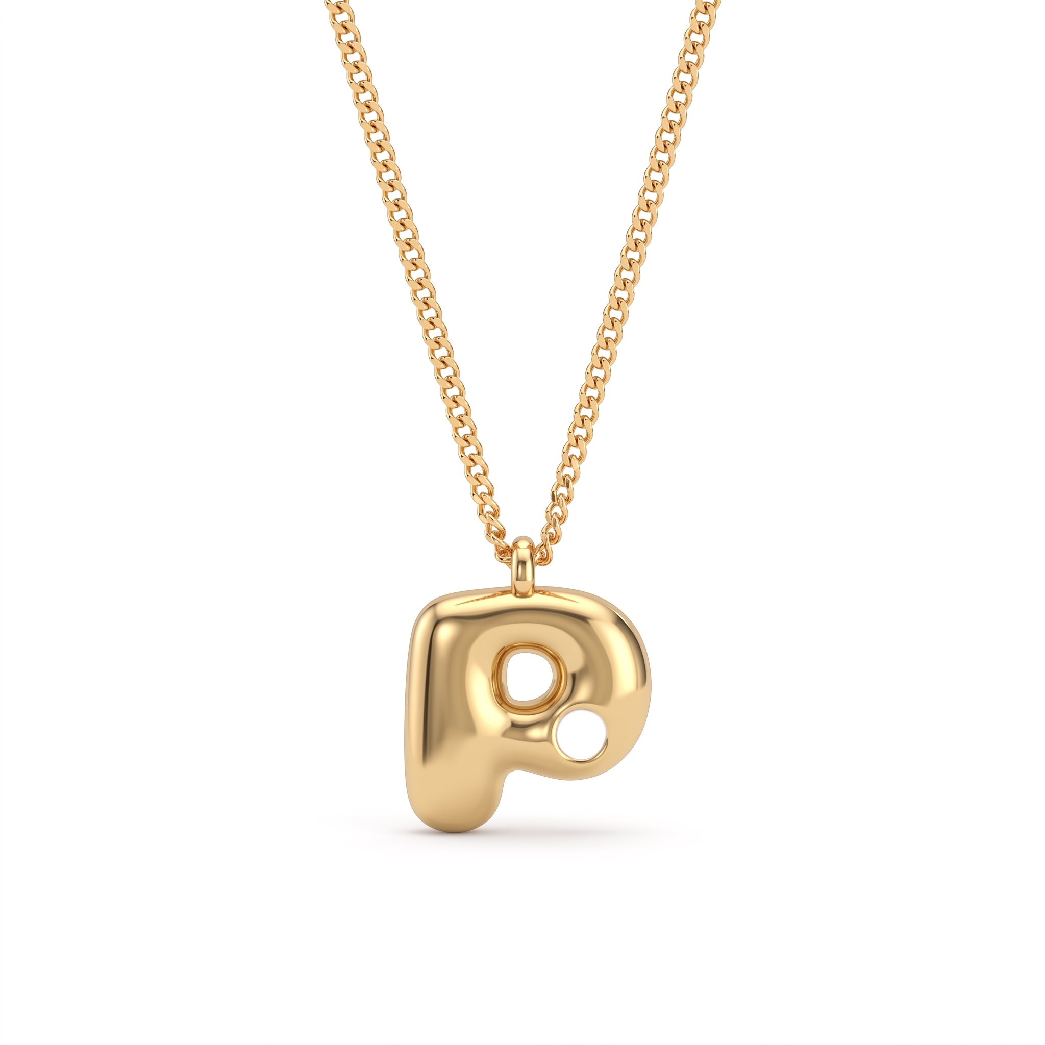 Collana con iniziale e pietra di nascita "Faye"