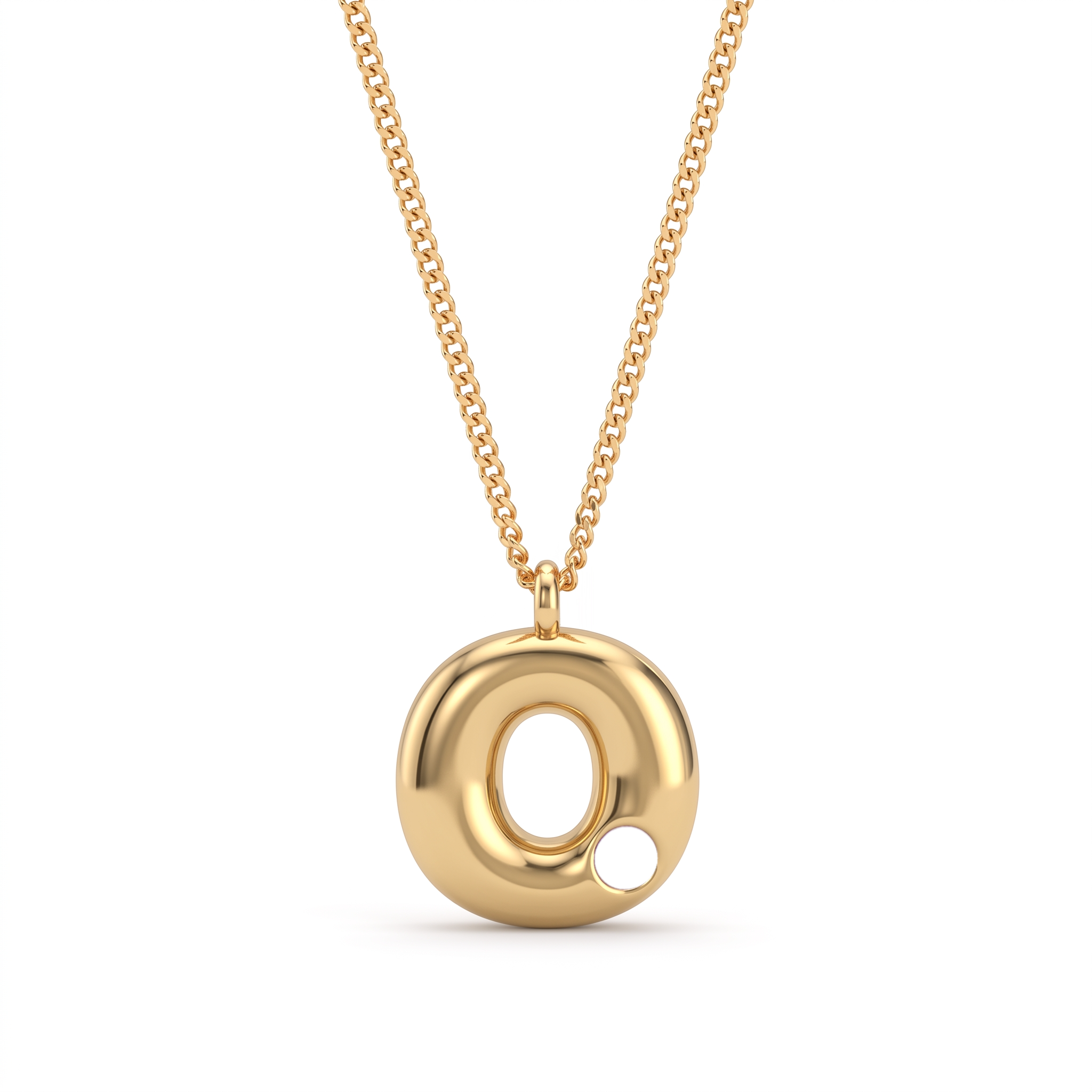 Collana con iniziale e pietra di nascita "Faye"