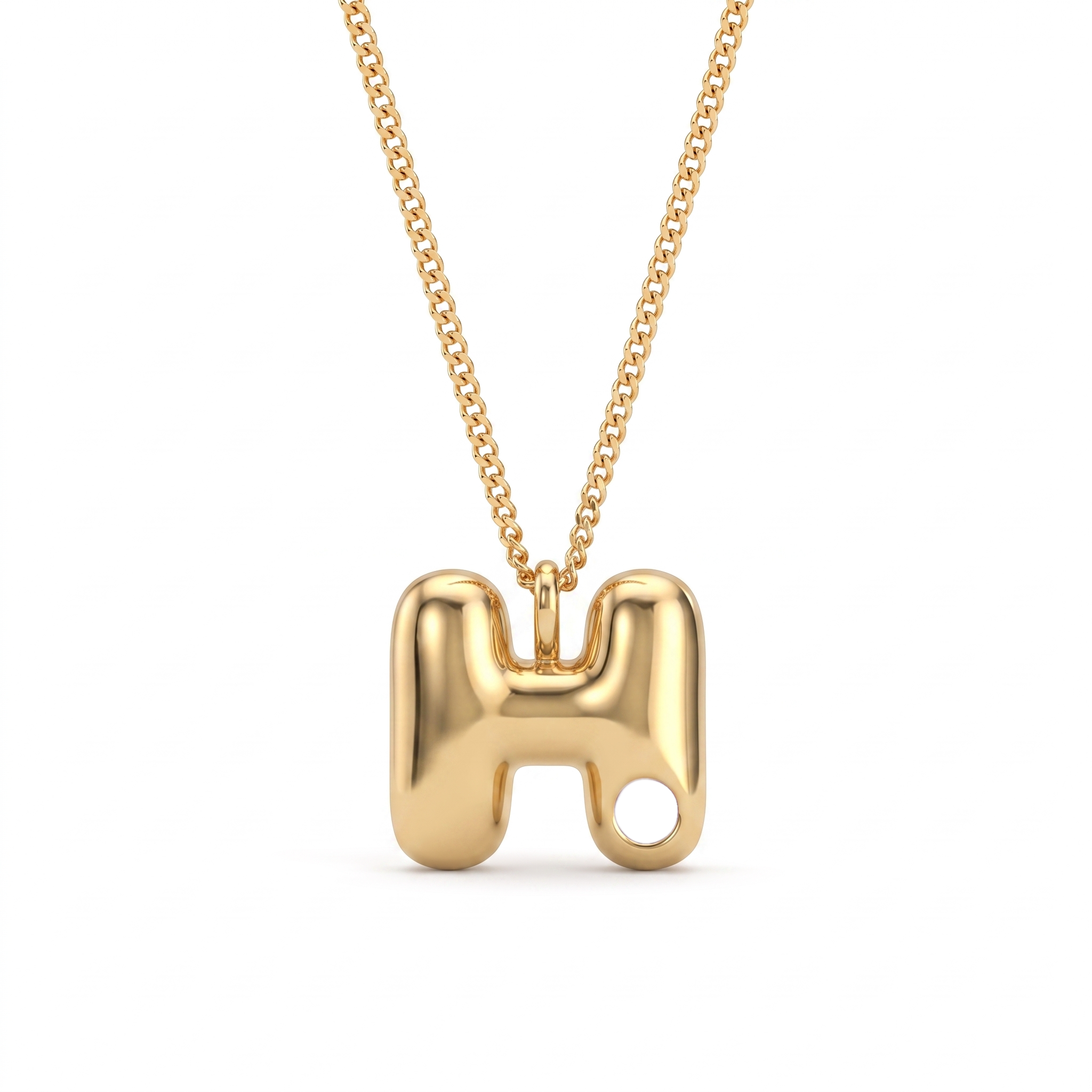 Collana con iniziale e pietra di nascita "Faye"