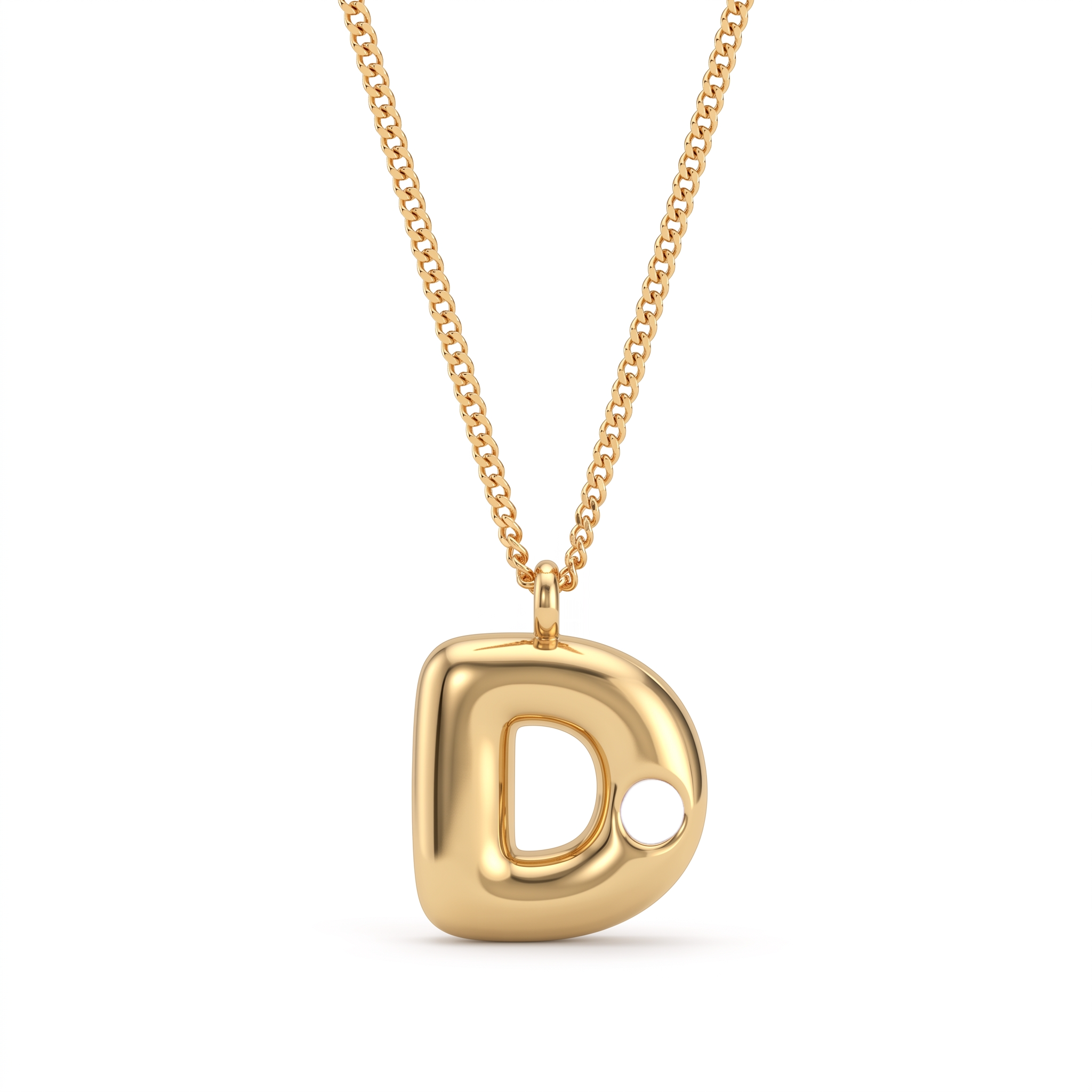 Collana con iniziale e pietra di nascita "Faye"