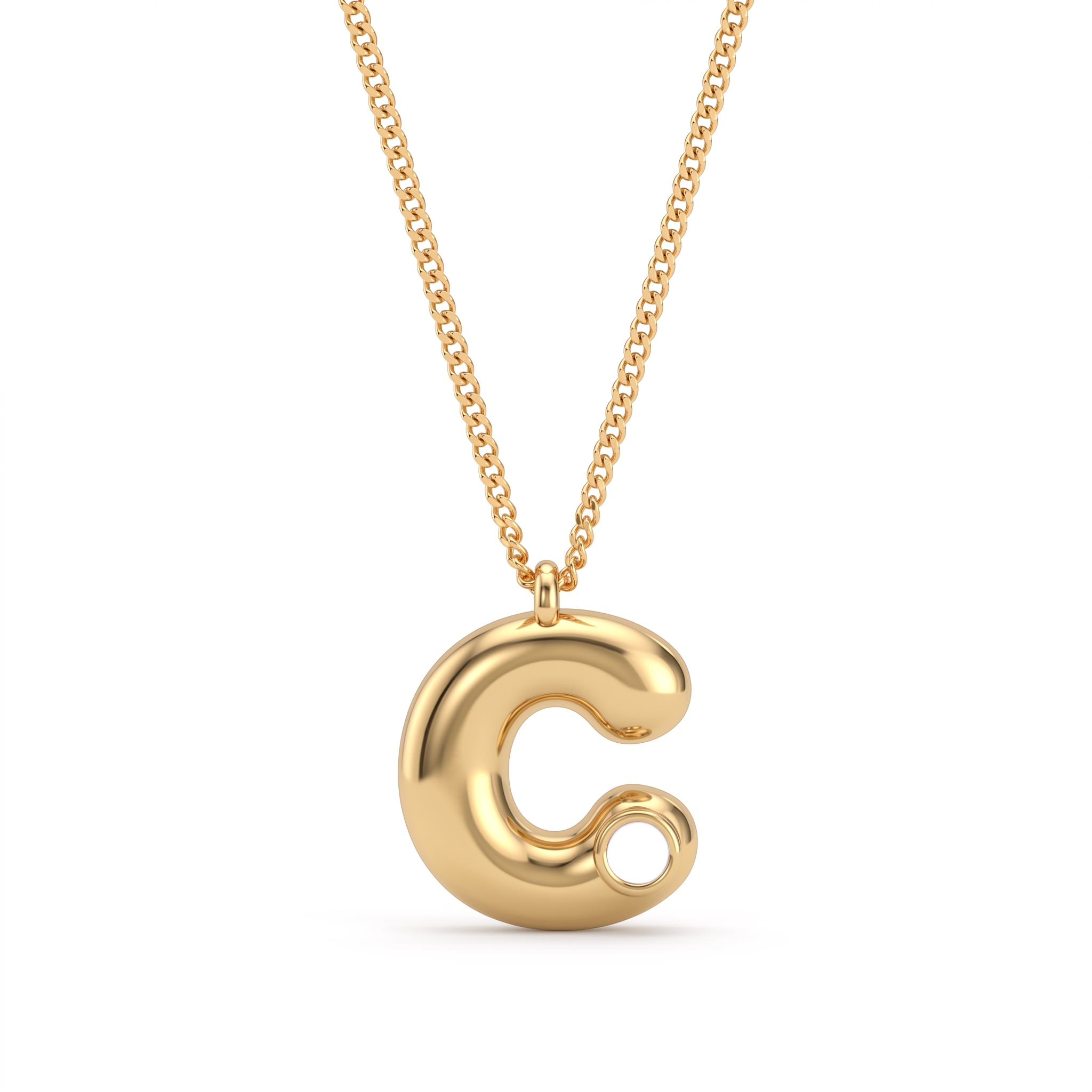 Collana con iniziale e pietra di nascita "Faye"