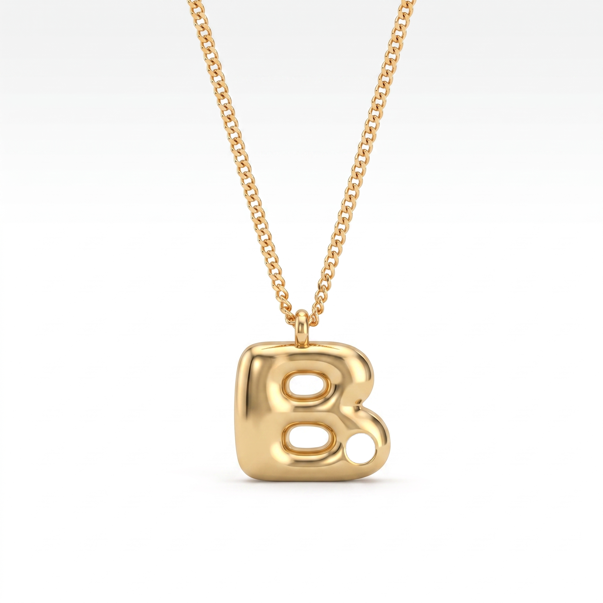 Collana con iniziale e pietra di nascita "Faye"