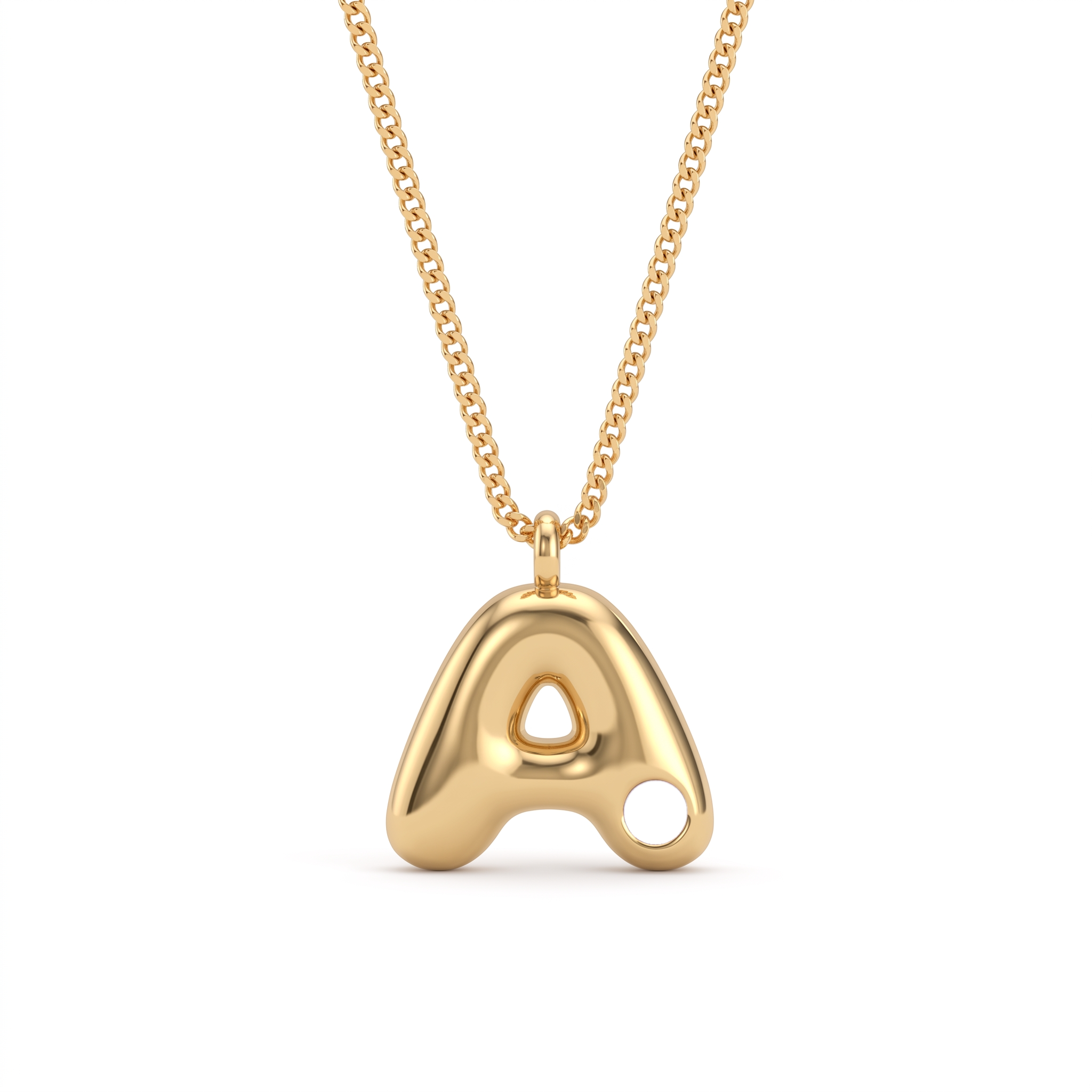 Collana con iniziale e pietra di nascita "Faye"