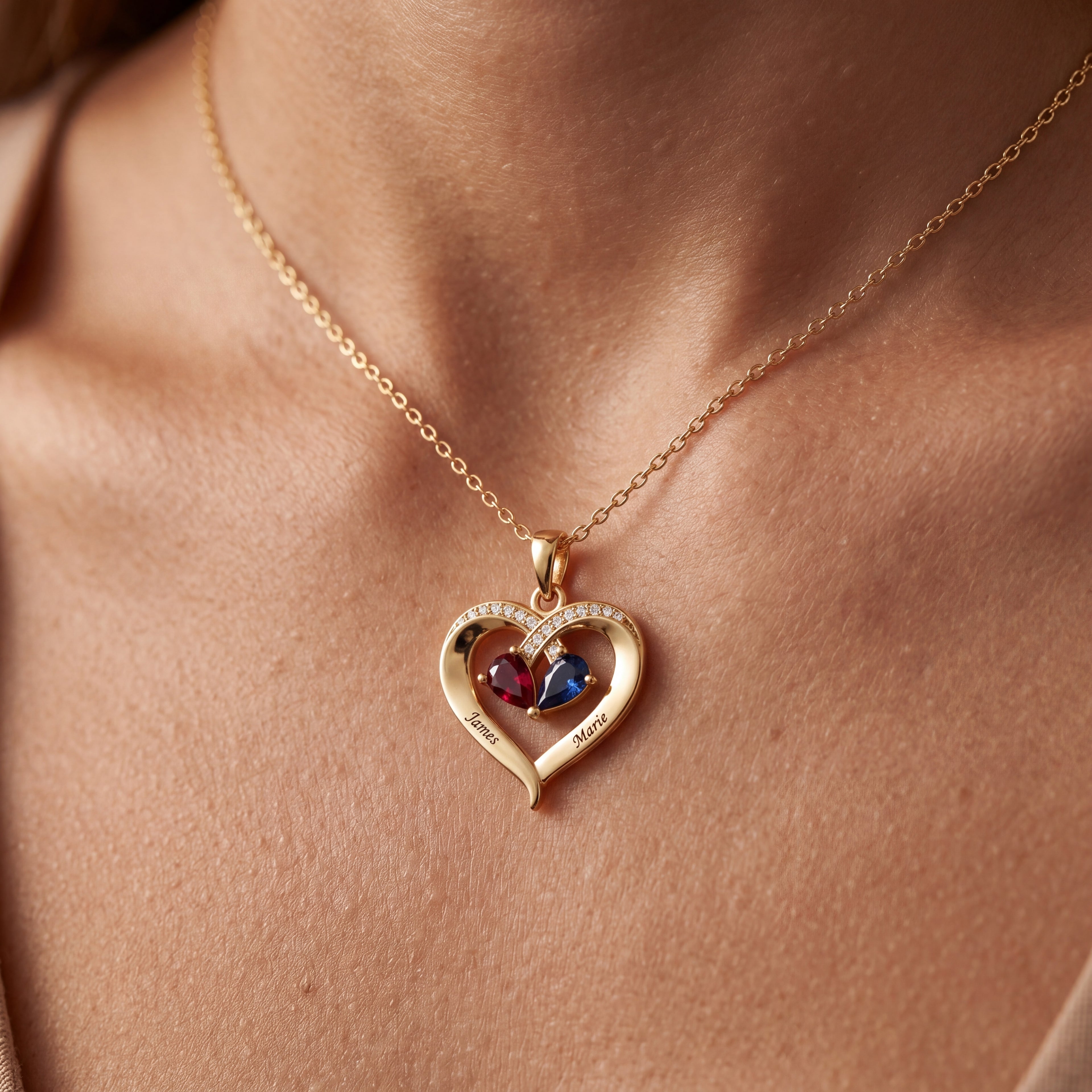 BirthStone Necklace "Duo"