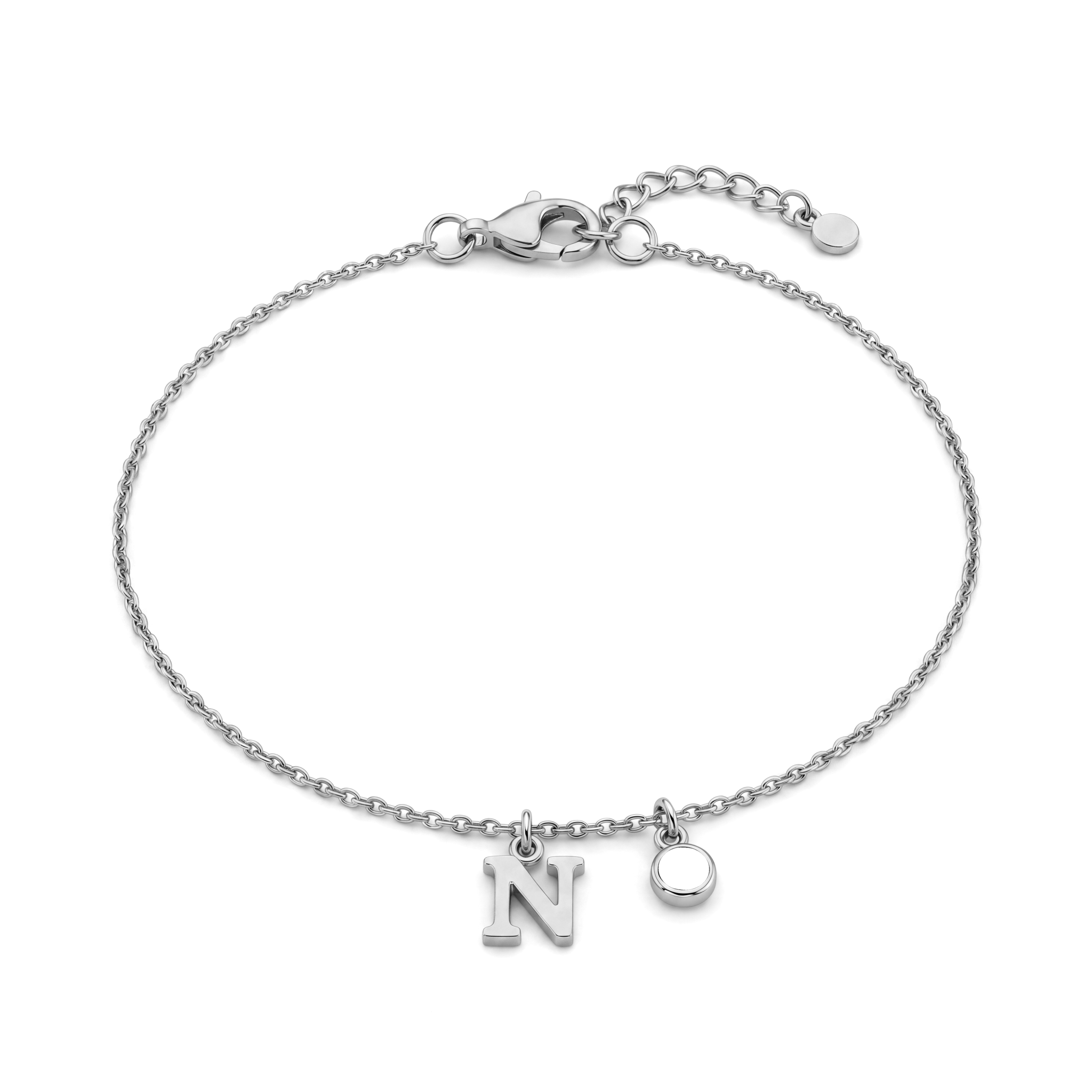 Initial Birthstone Bracelet "Eden"