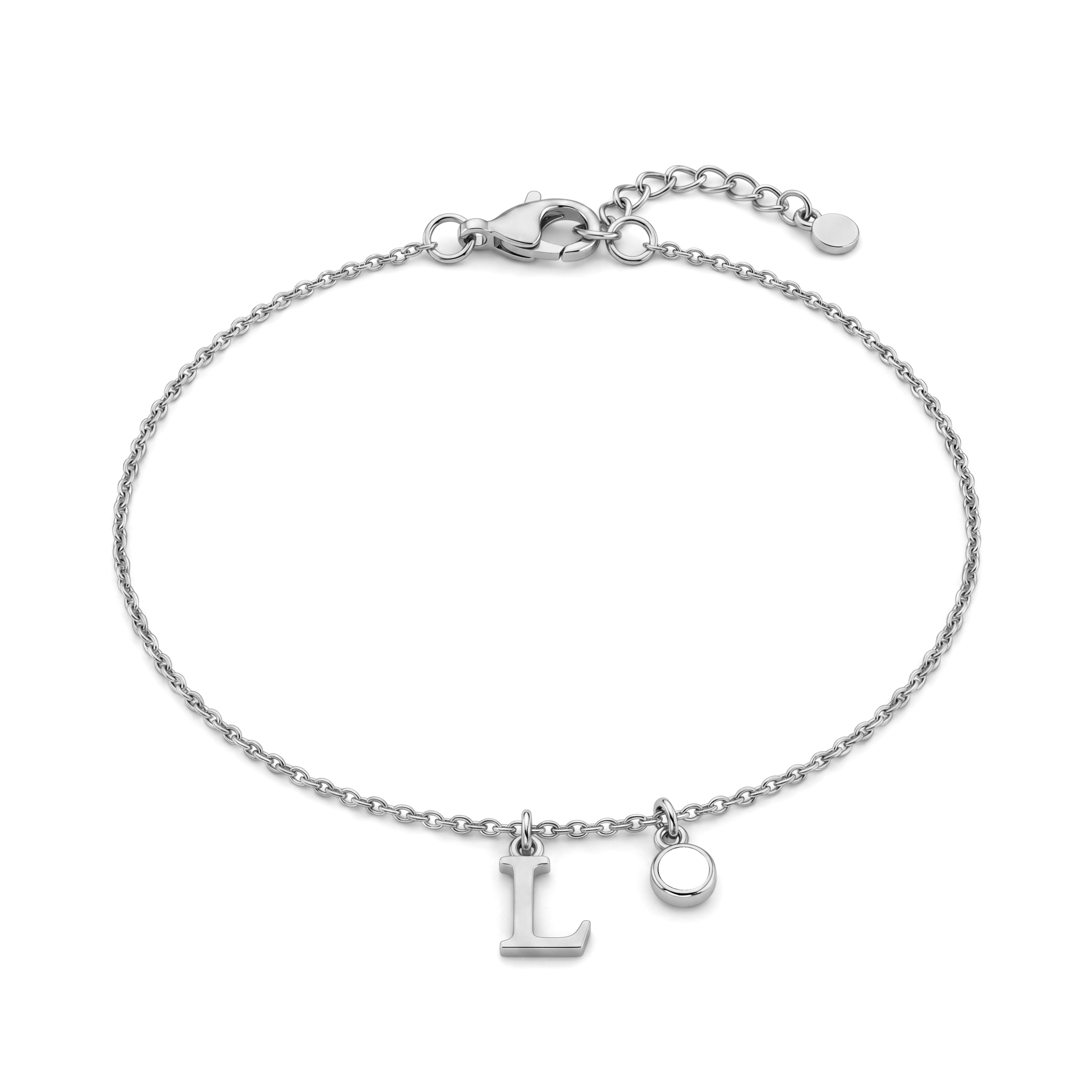 Initial Birthstone Bracelet "Eden"