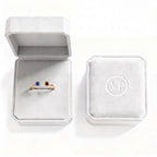 Anello regolabile con pietra di nascita "Cove"