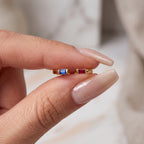 Anello regolabile con pietra di nascita "Ember"
