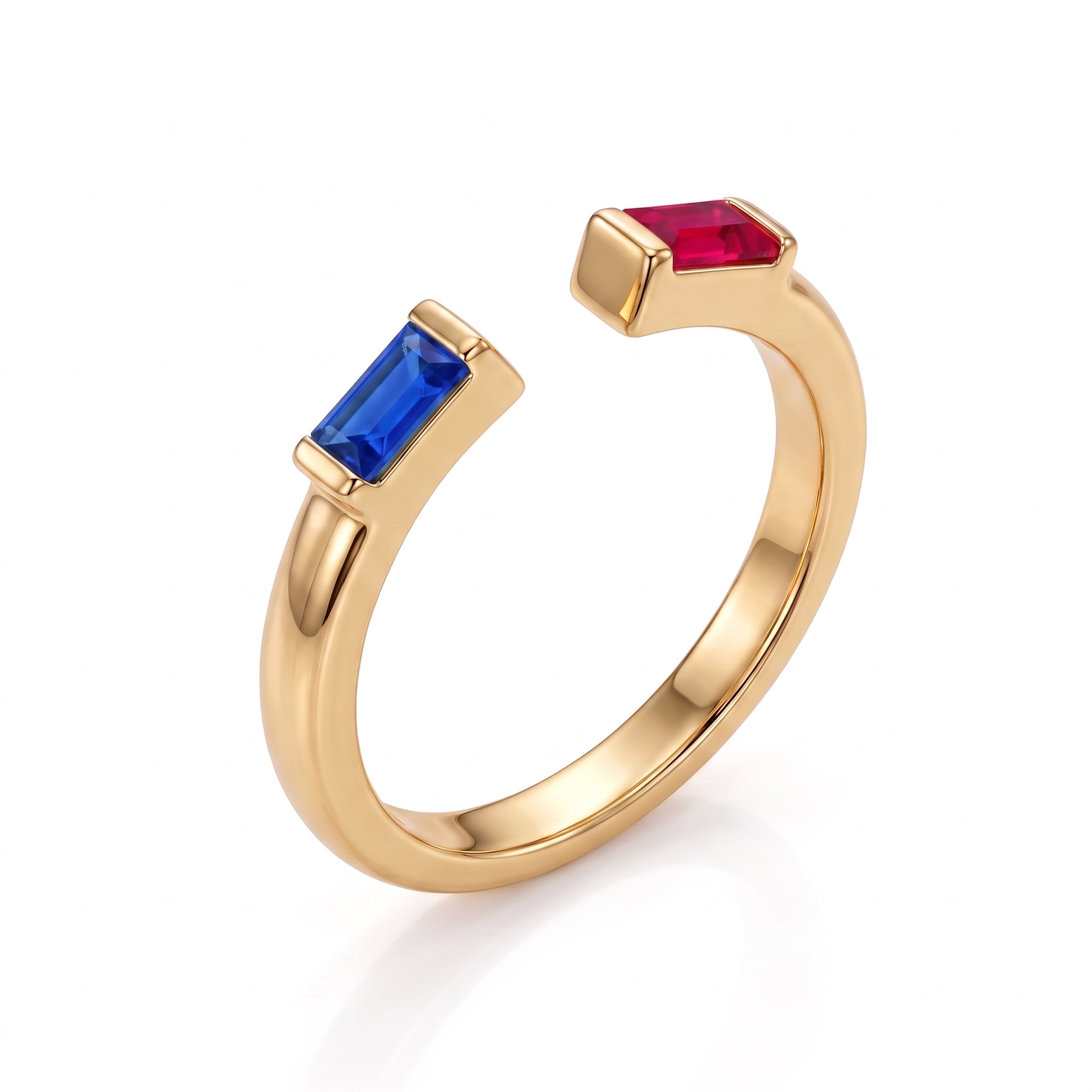 Anello regolabile con pietra di nascita "Ember"
