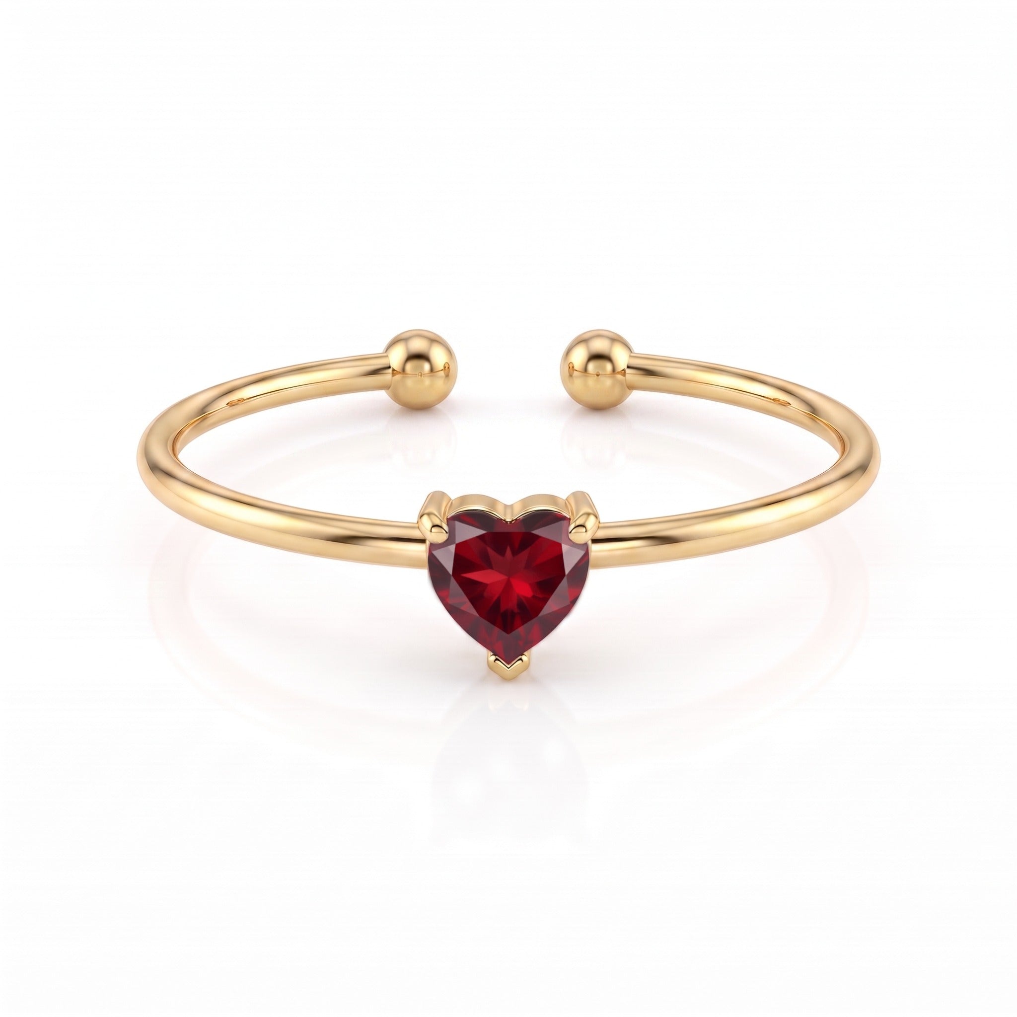 Anello regolabile con pietra di nascita "Aria"