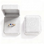 Anello regolabile con pietra di nascita "Iris"