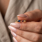 Anello regolabile con pietra di nascita "Iris"
