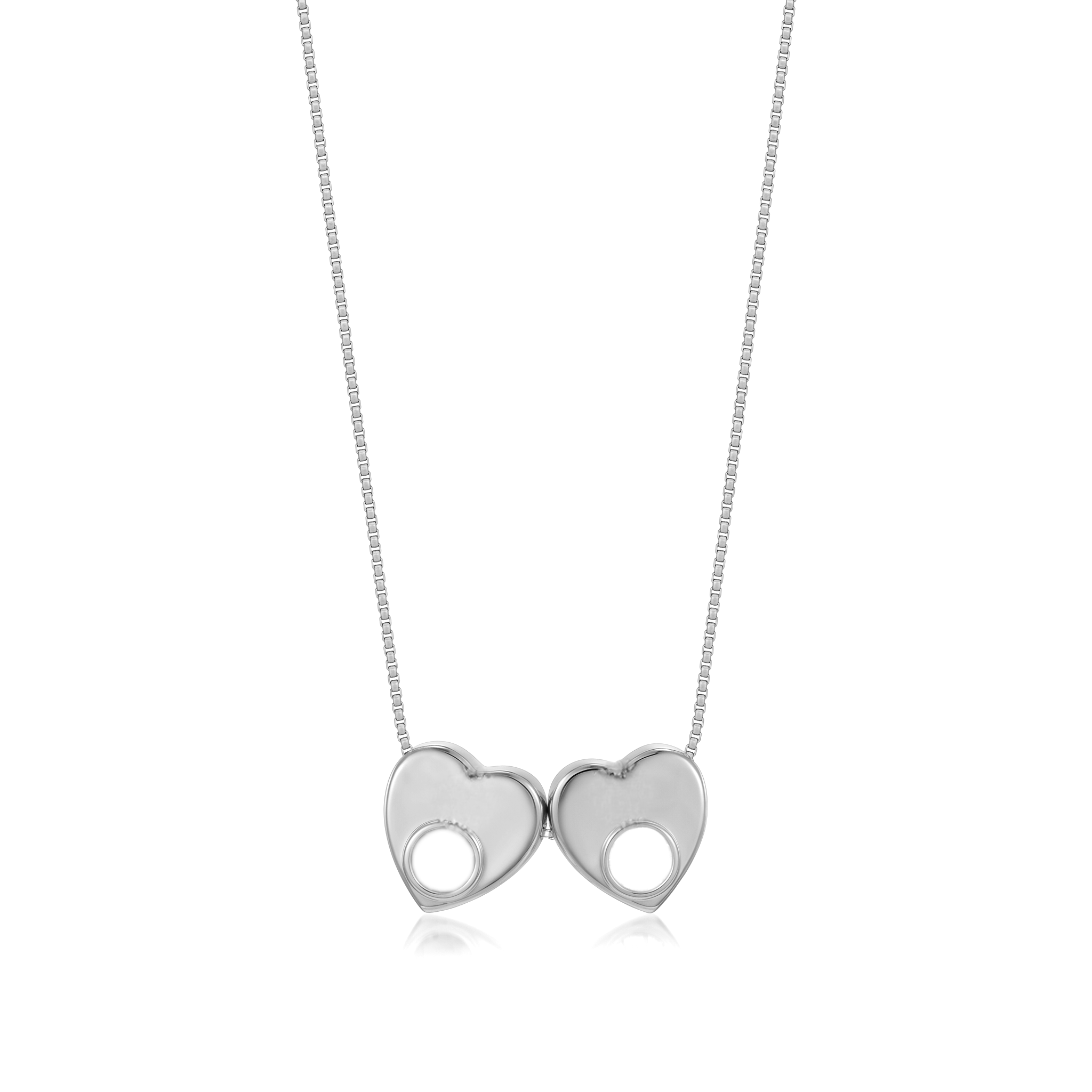 Collana con iniziale e pietra di nascita "Lila"