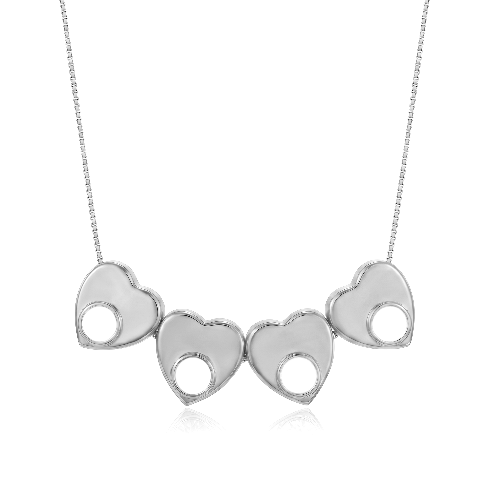 Collana con iniziale e pietra di nascita "Lila"