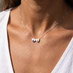 Collana con iniziale e pietra di nascita "Lila"