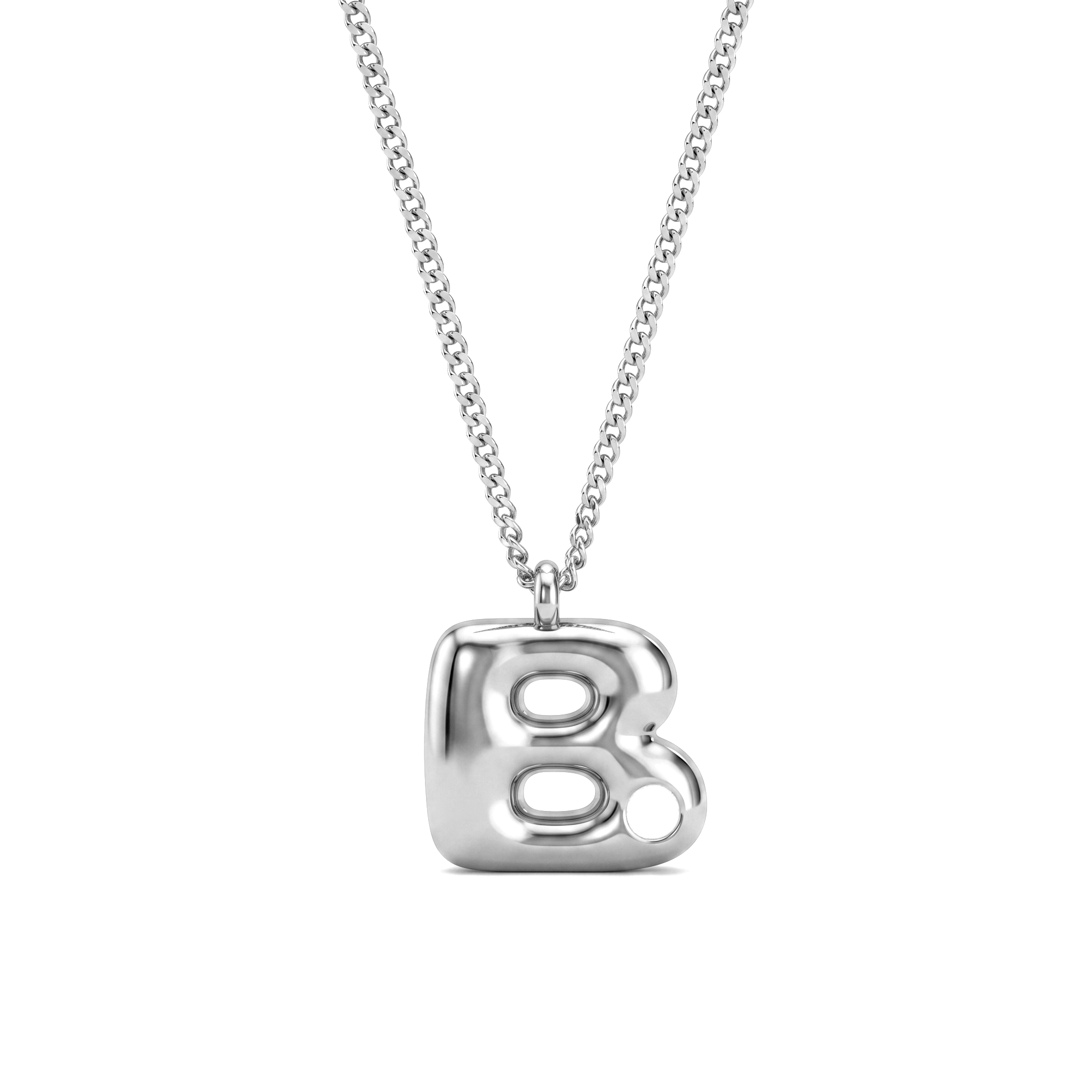 Collana con iniziale e pietra di nascita "Faye"