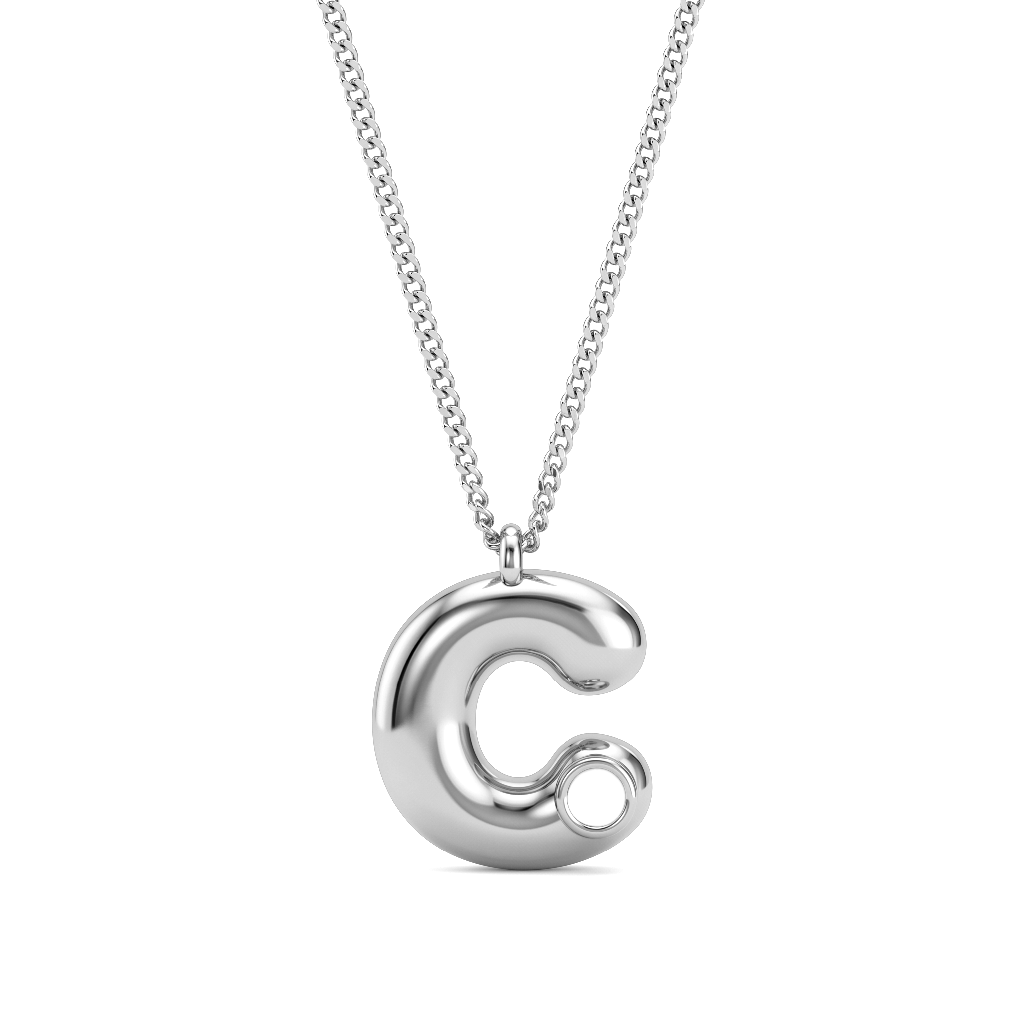 Collana con iniziale e pietra di nascita "Faye"