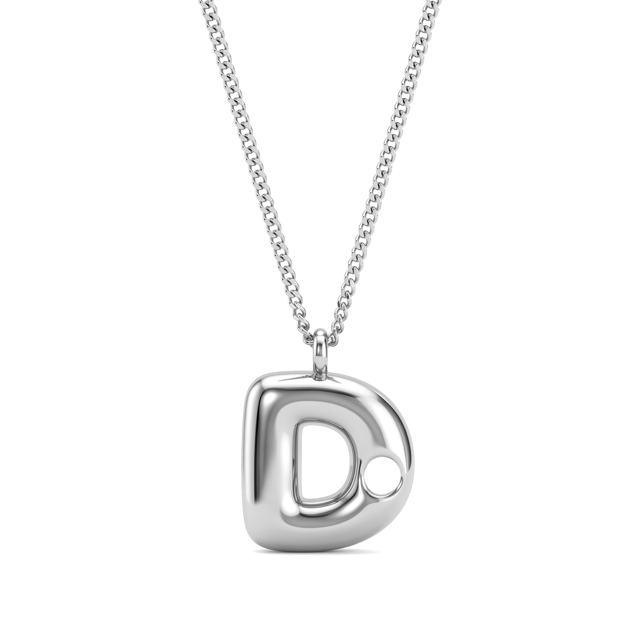 Collana con iniziale e pietra di nascita "Faye"