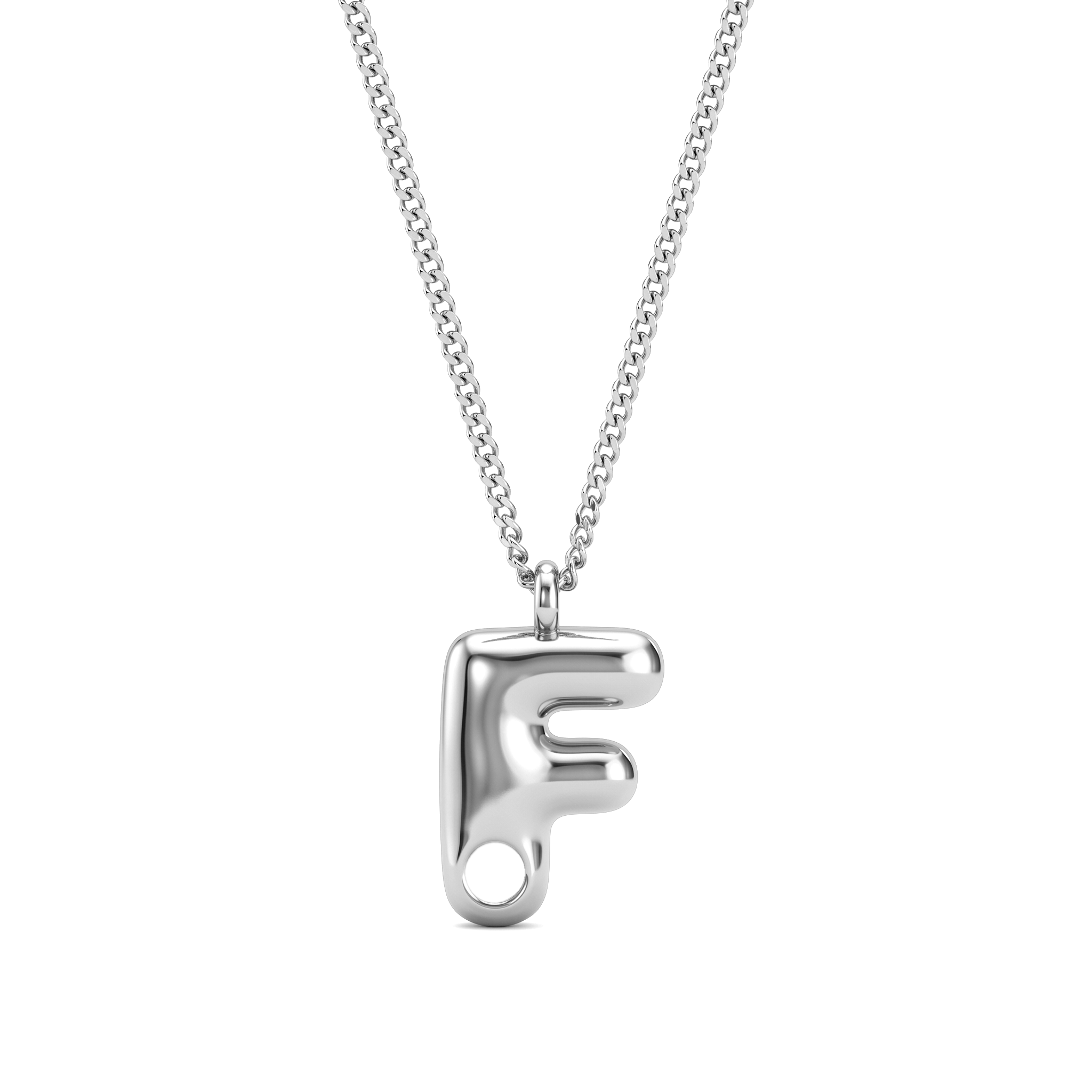 Collana con iniziale e pietra di nascita "Faye"