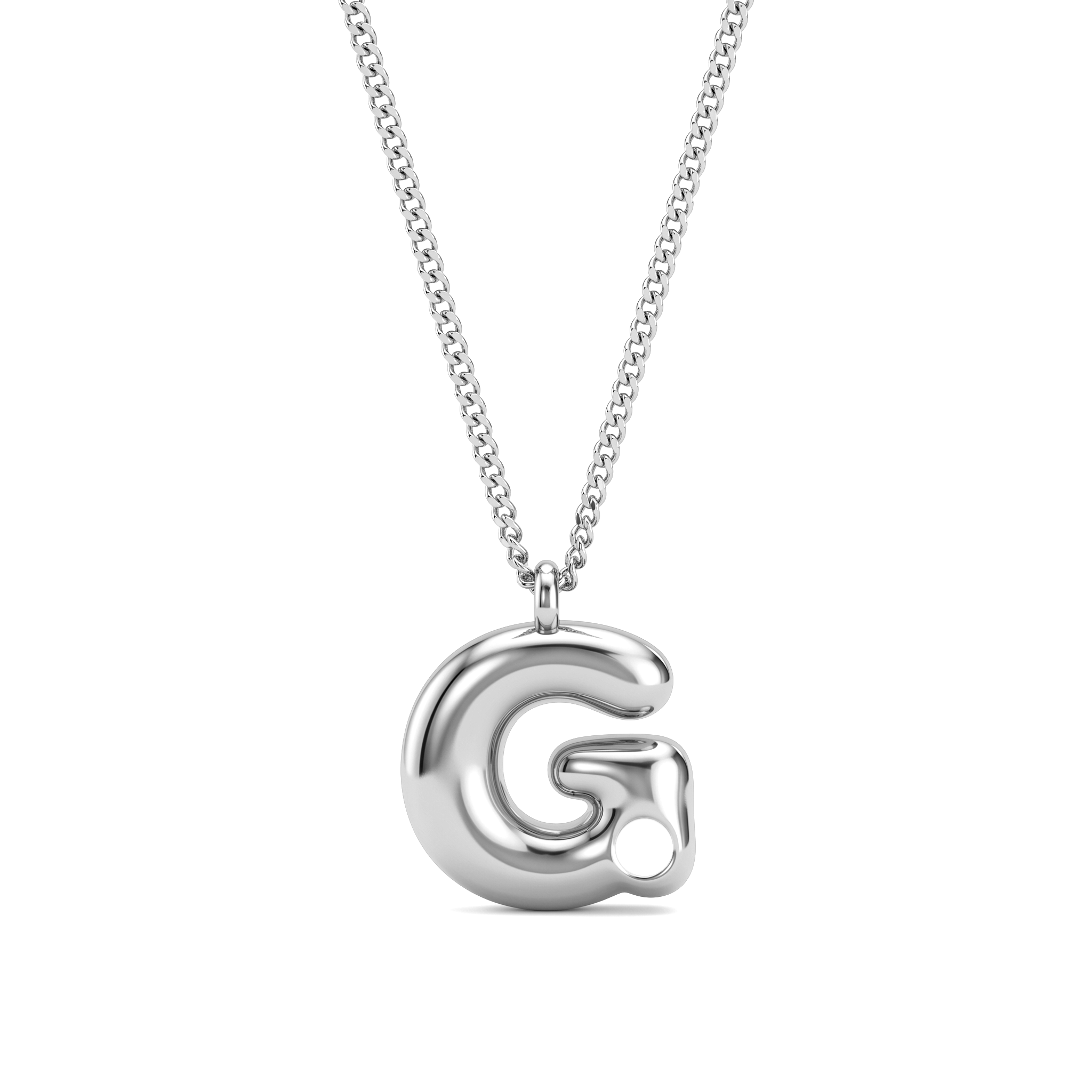 Collana con iniziale e pietra di nascita "Faye"