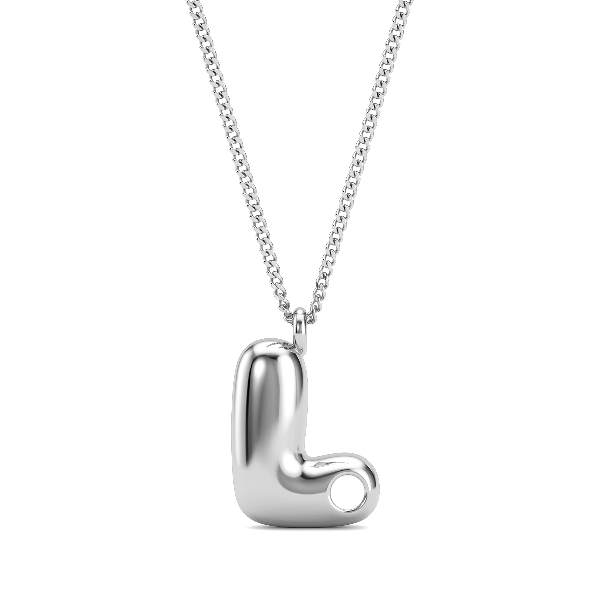 Collana con iniziale e pietra di nascita "Faye"