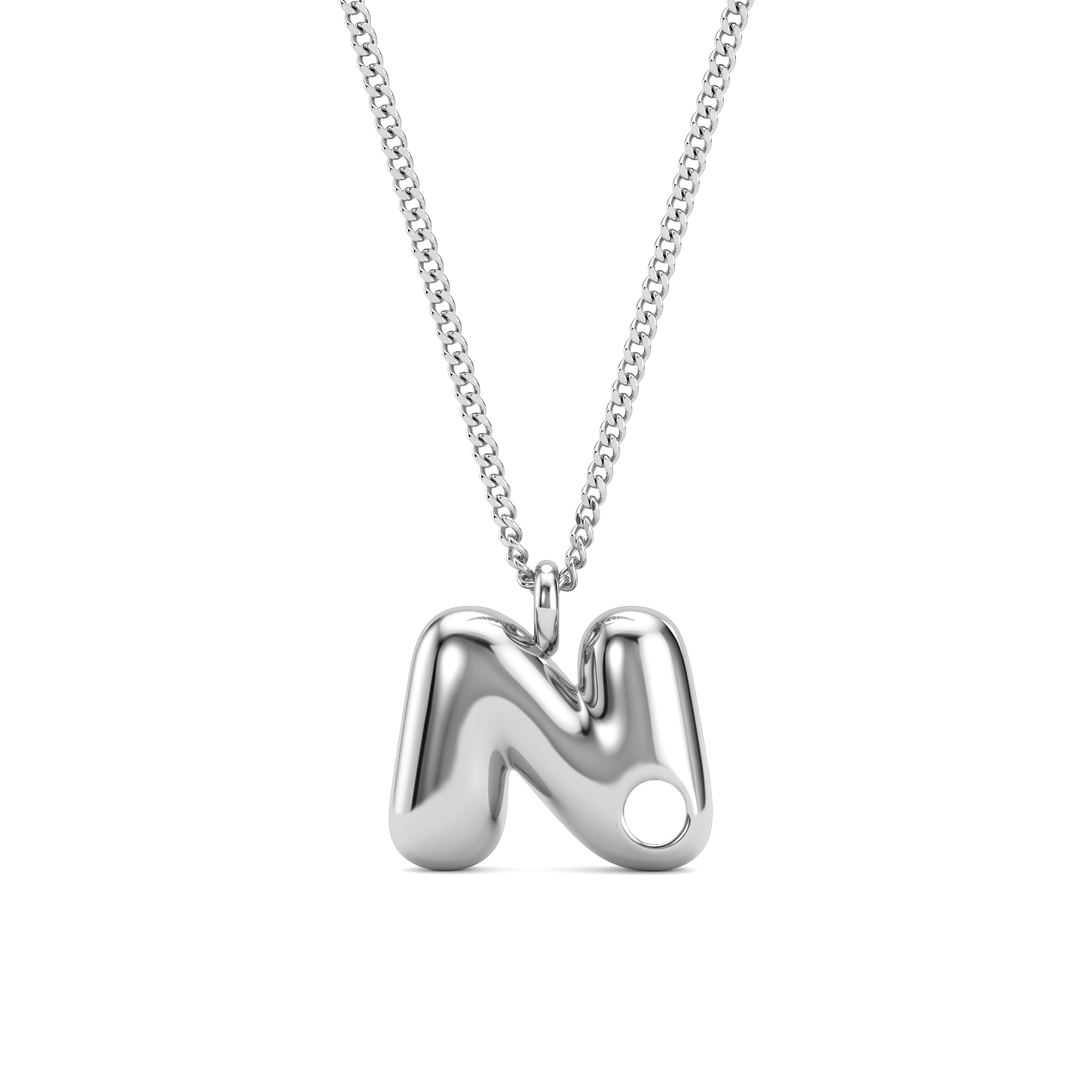 Collana con iniziale e pietra di nascita "Faye"