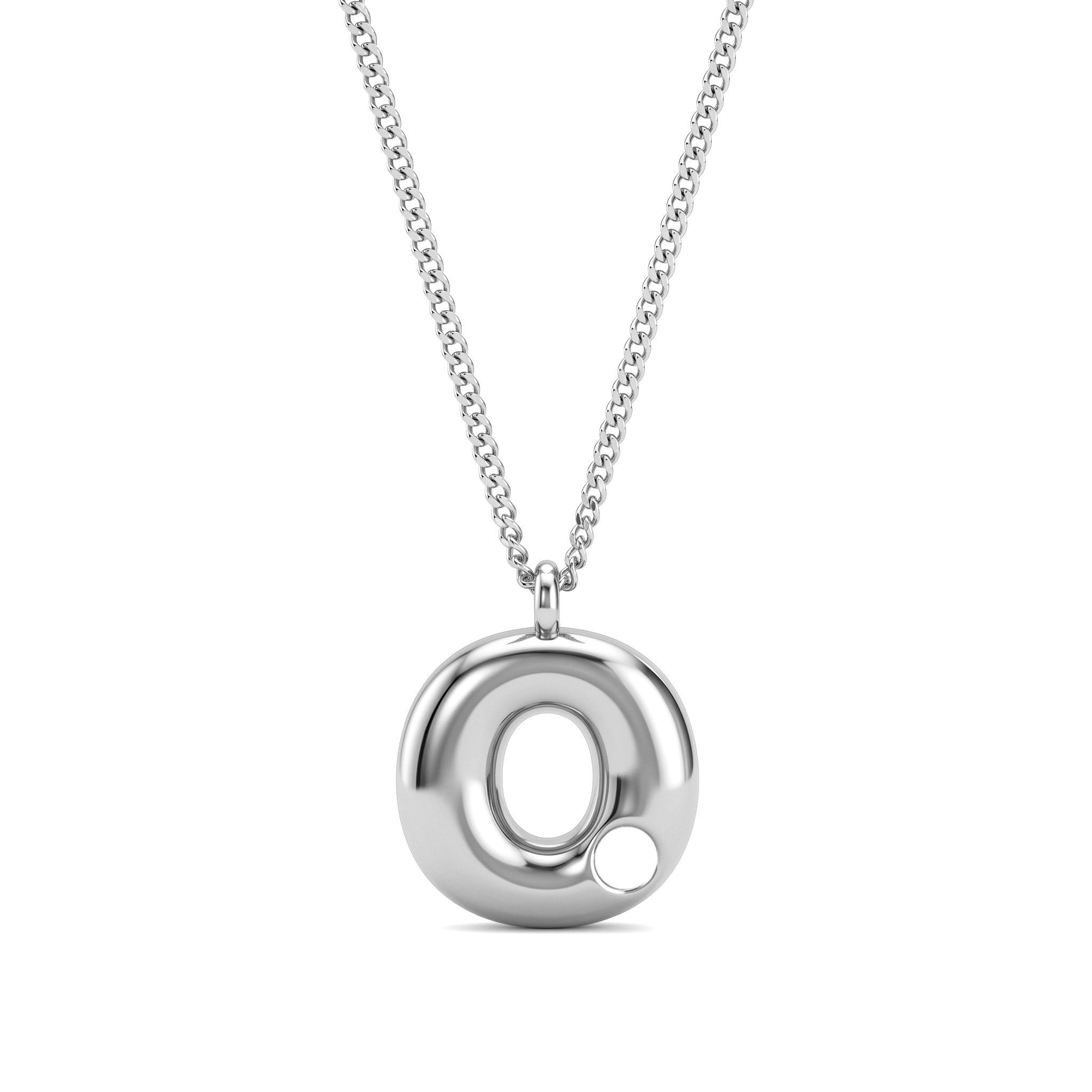 Collana con iniziale e pietra di nascita "Faye"