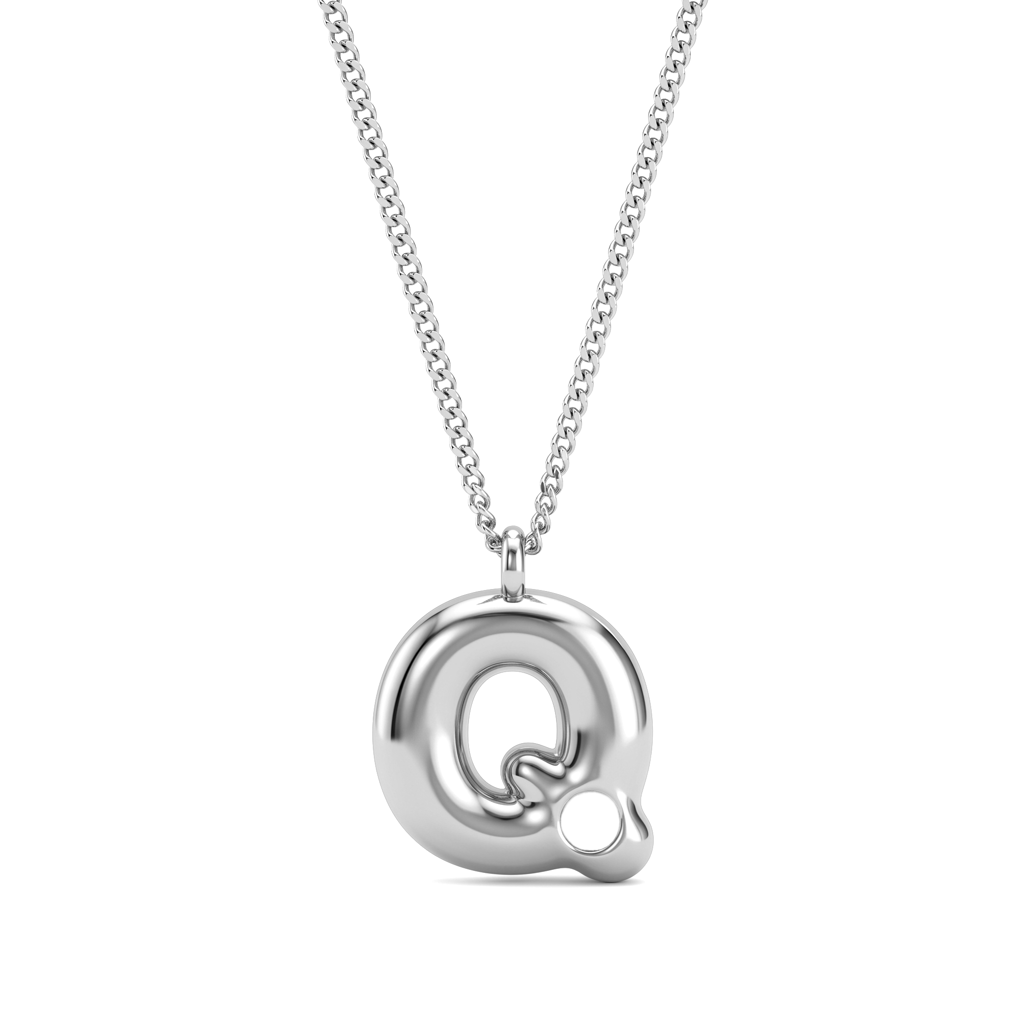 Collana con iniziale e pietra di nascita "Faye"
