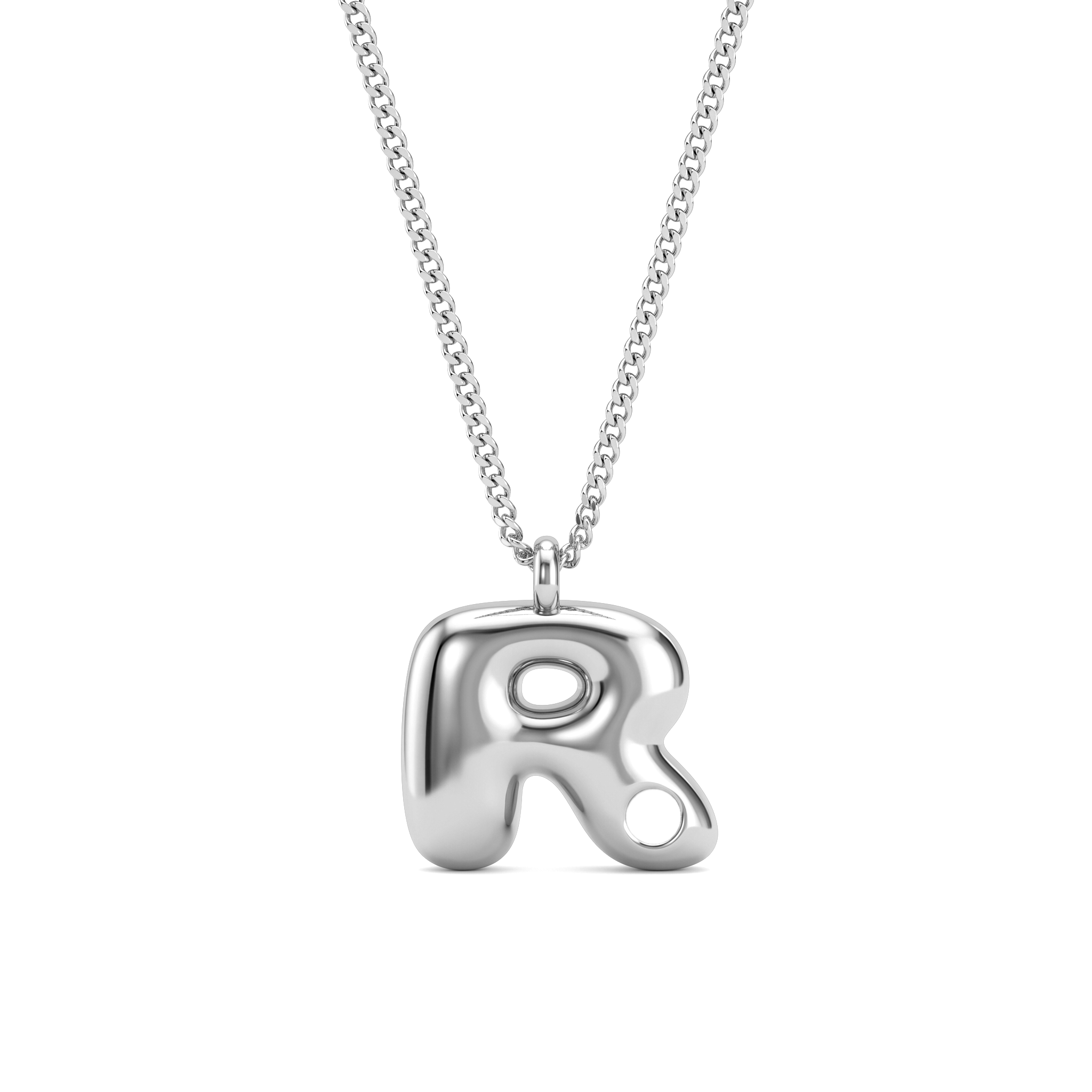 Collana con iniziale e pietra di nascita "Faye"