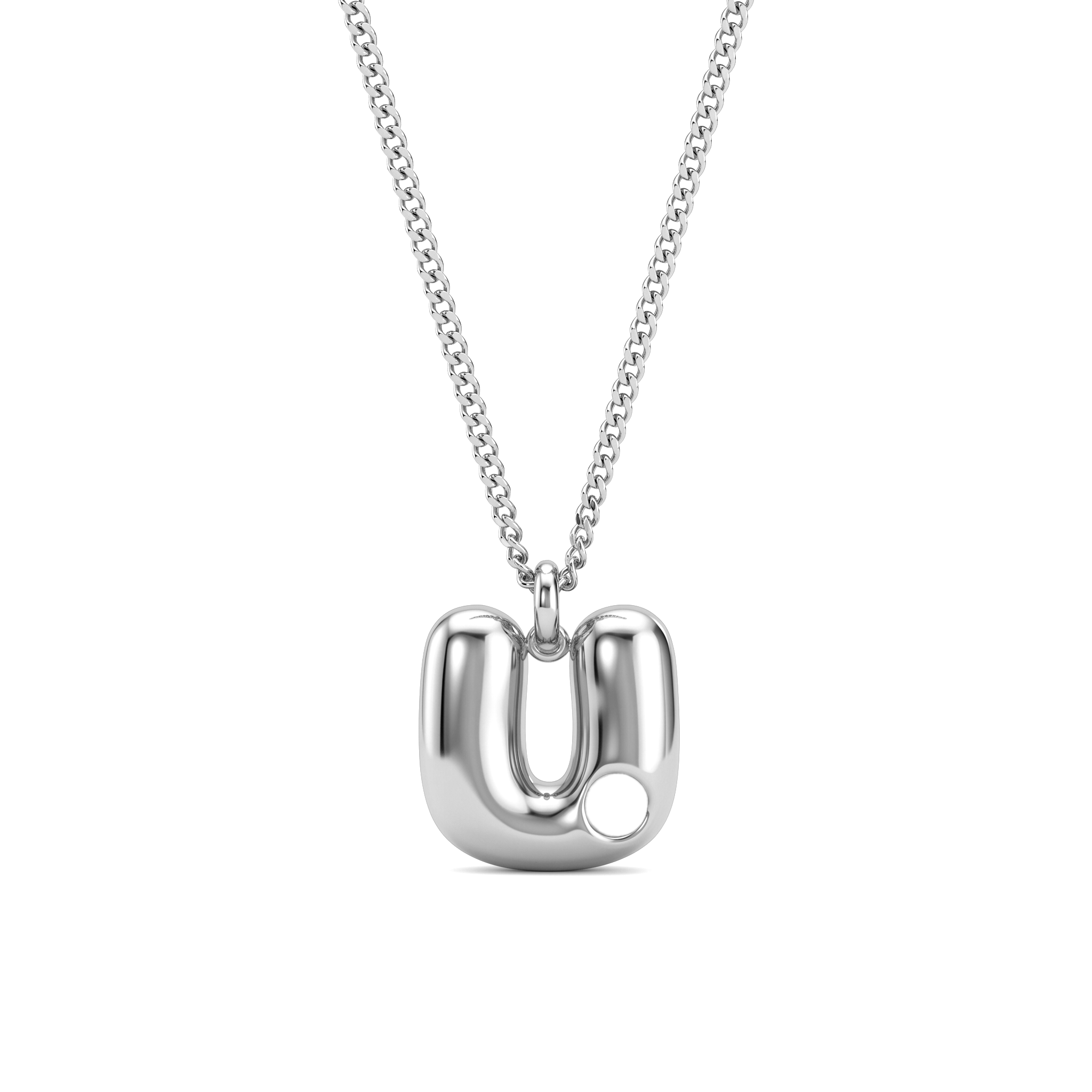 Collana con iniziale e pietra di nascita "Faye"