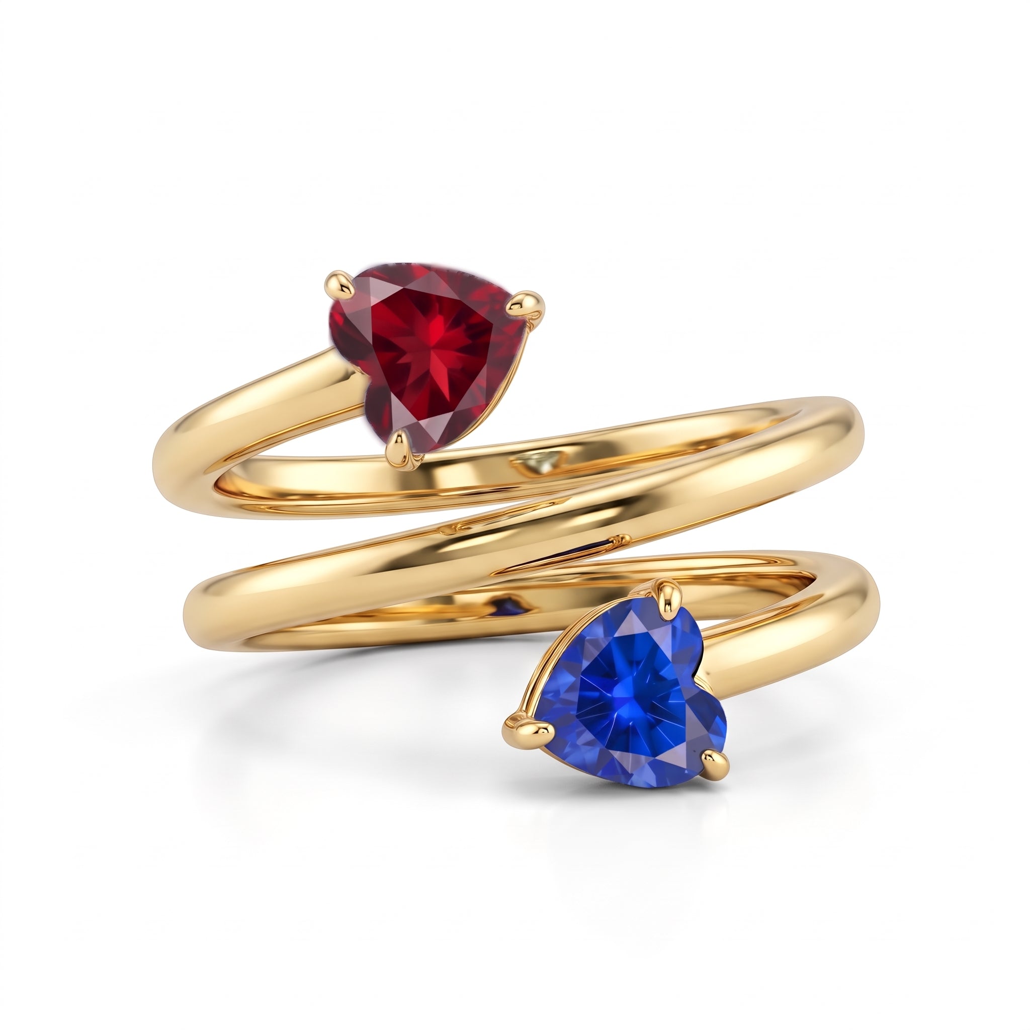 Anello regolabile con pietra di nascita "Seren"