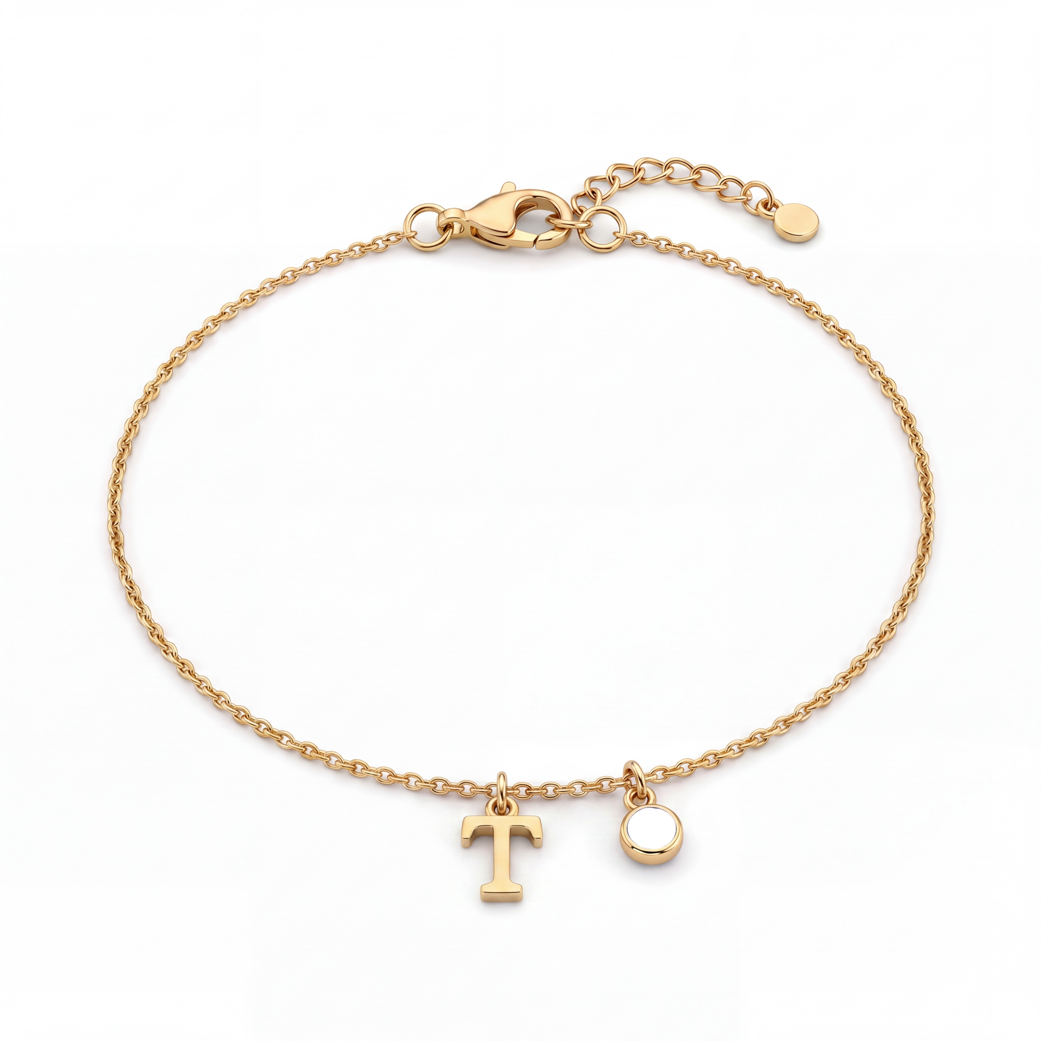Initial Birthstone Bracelet "Eden"
