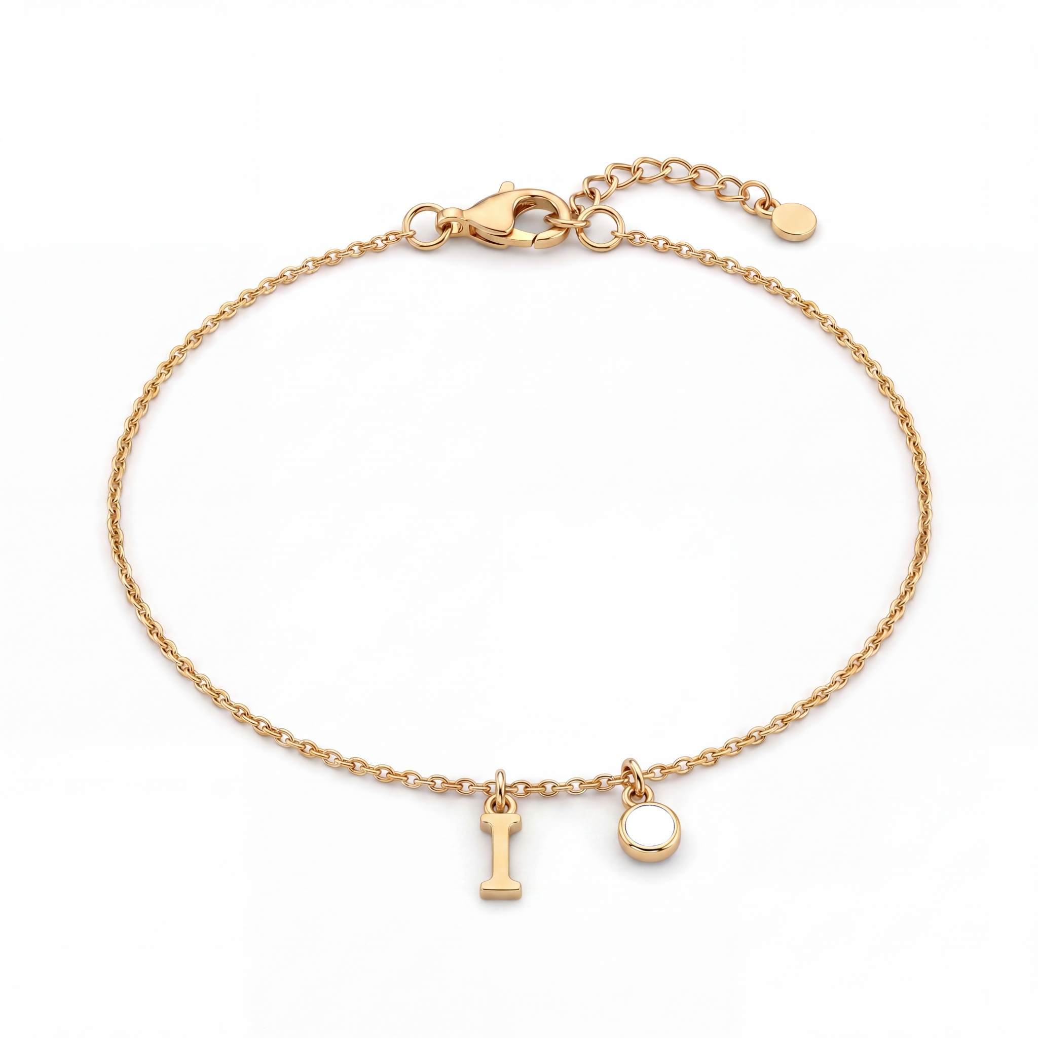 Initial Birthstone Bracelet "Eden"