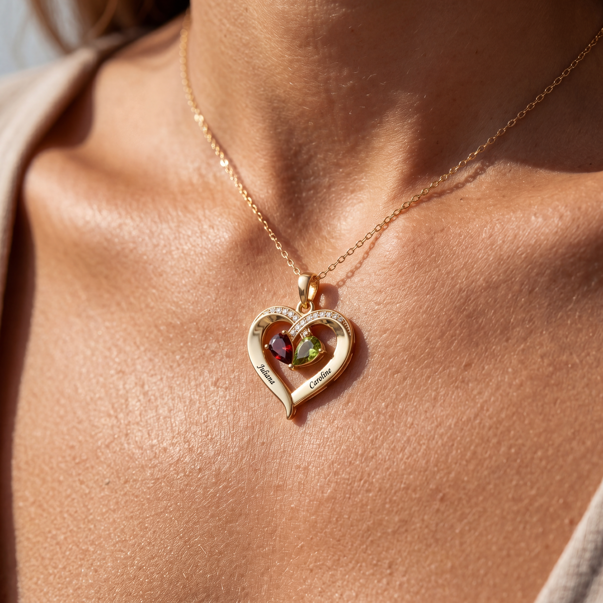 BirthStone Necklace "Duo"