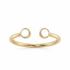 Anello regolabile con pietra di nascita "Cove"